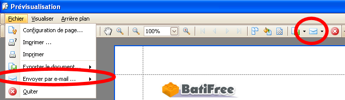 Envoyer par e-mail